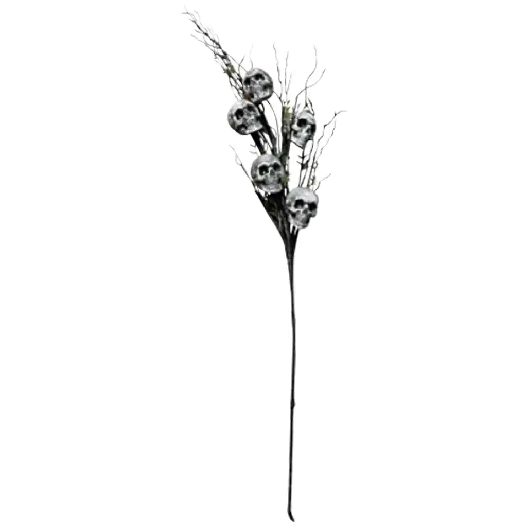 Black Branch with 5pcs Skull