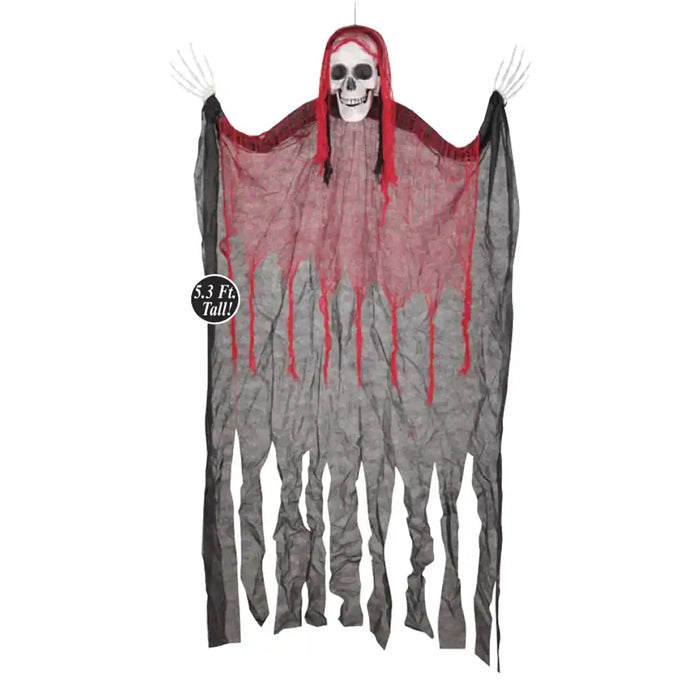 Hanging Red Hair Skull, 63in
