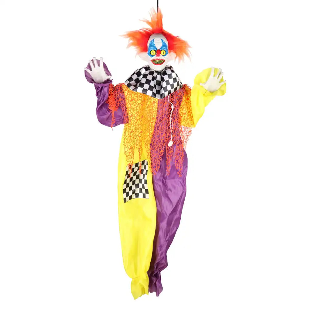 Hanging Animated Clown, 3ft