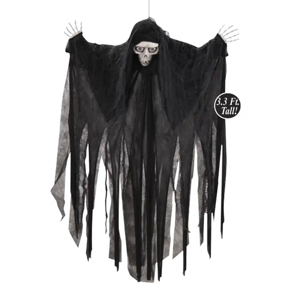 Hanging Animated Black Reaper, 39.4in