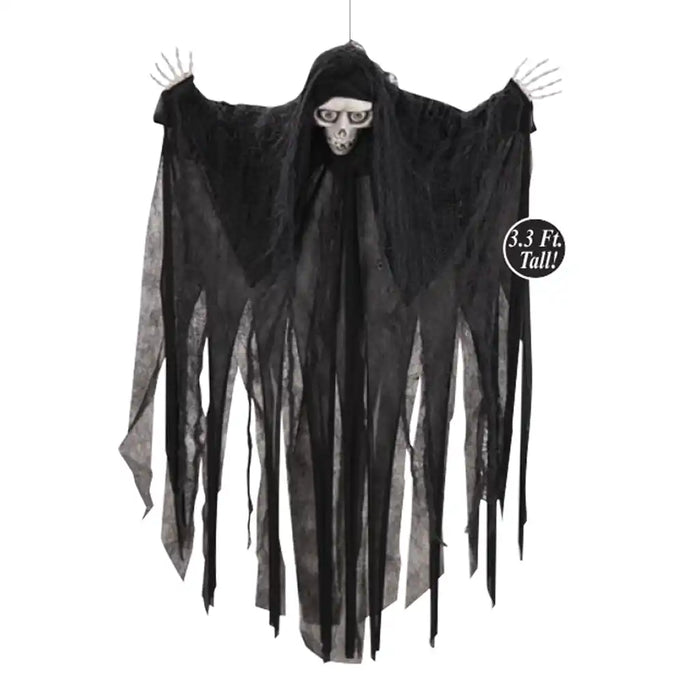 Hanging Animated Black Reaper, 39.4in