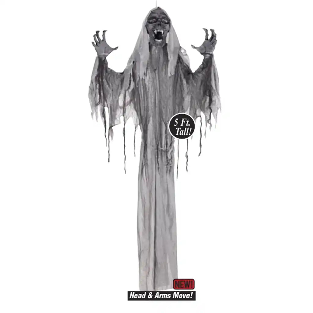 Hanging Animated Reaper, 5ft