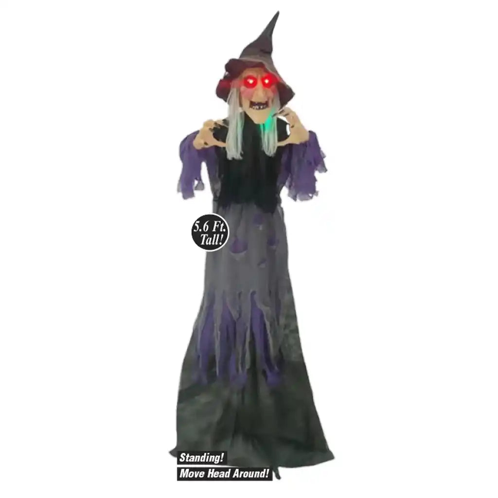 Animated Standing Witch, 5.6ft
