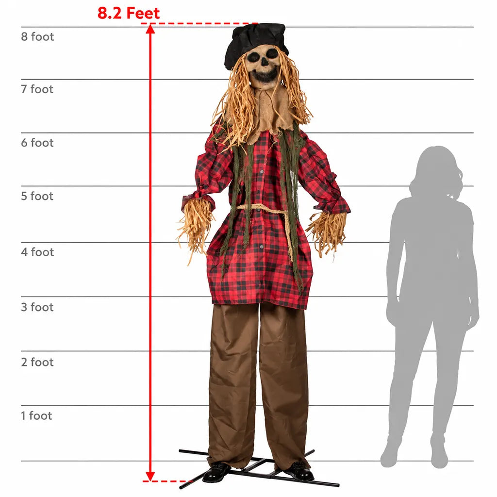 Standing Animated Scarecrow, 98.4in