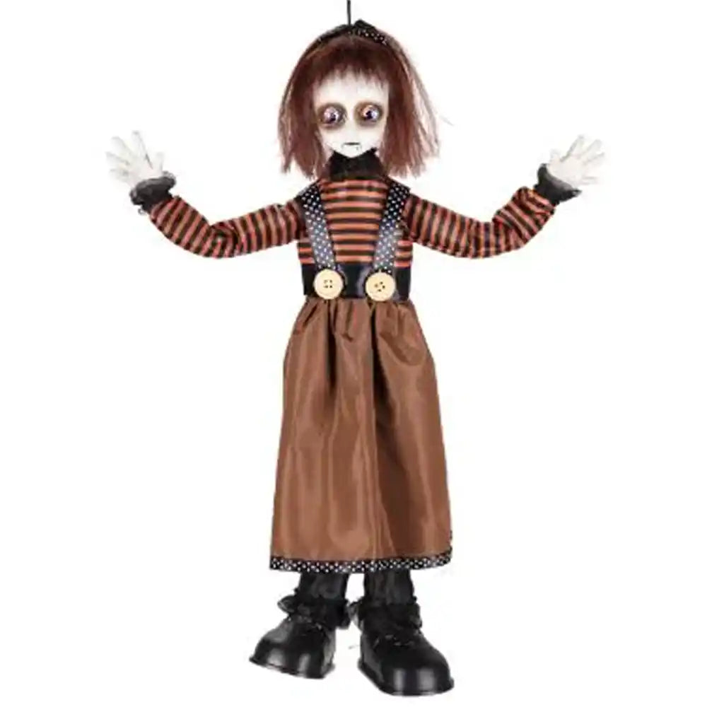 Hanging Creepy Big Eye Girl 18in