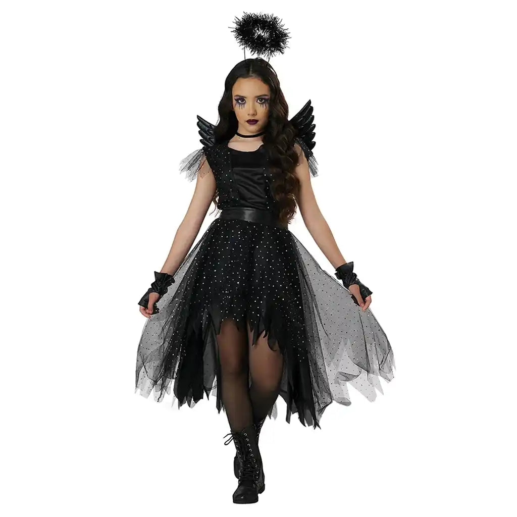 Dark And Dazzling Angel Child Costume