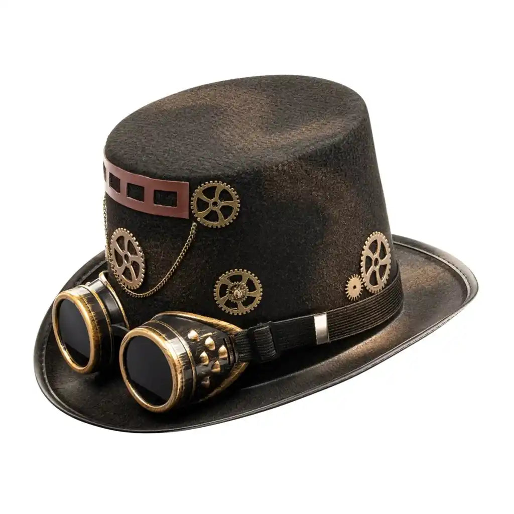 Steampunk Top Hat Black