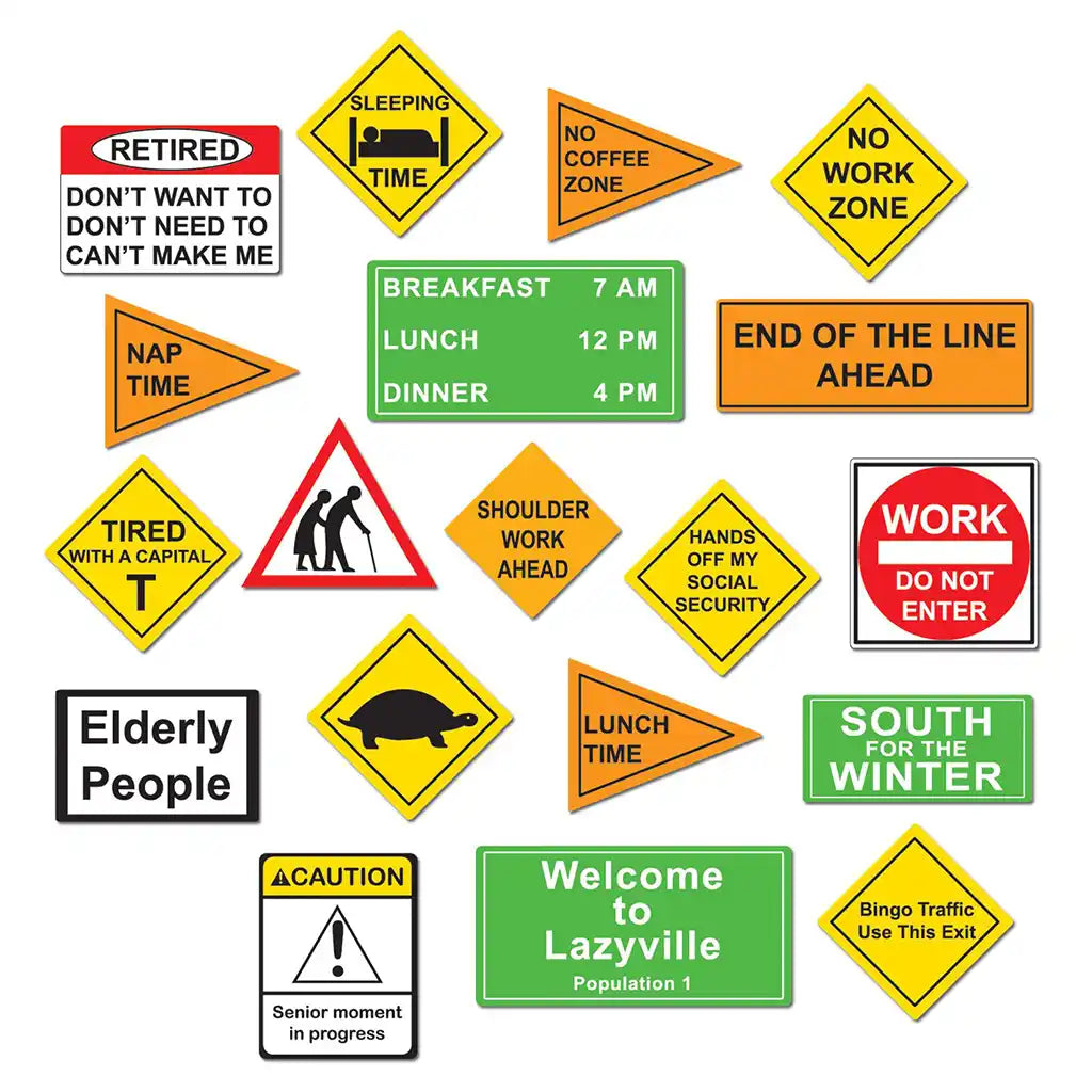 Retirement Cutouts, 5.25in x 11in