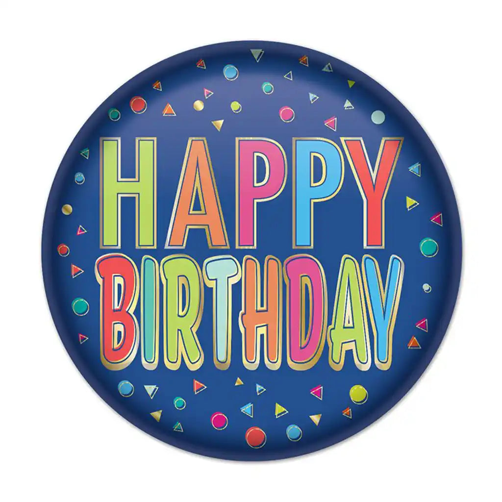 Happy Birthday Button, 2in