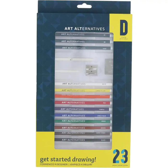 Get Started Drawing Sets 23pc Sketch & Draw Set