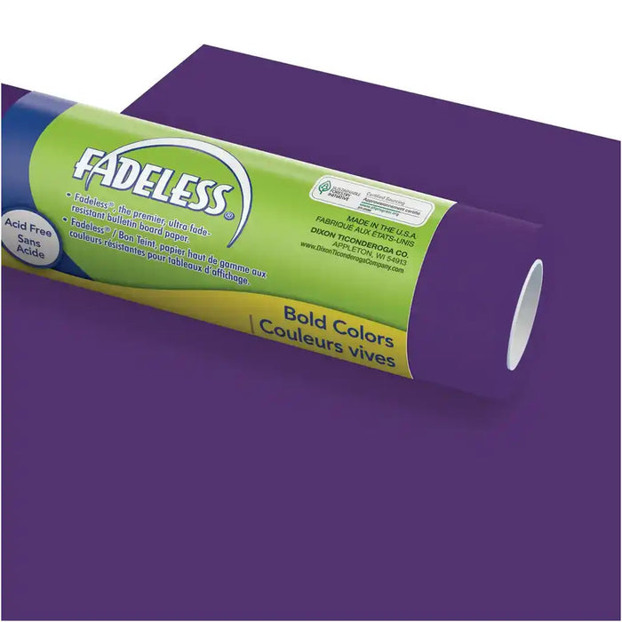 Fadeless Bulletin Board Paper Roll, 48inx 50ft, Purple