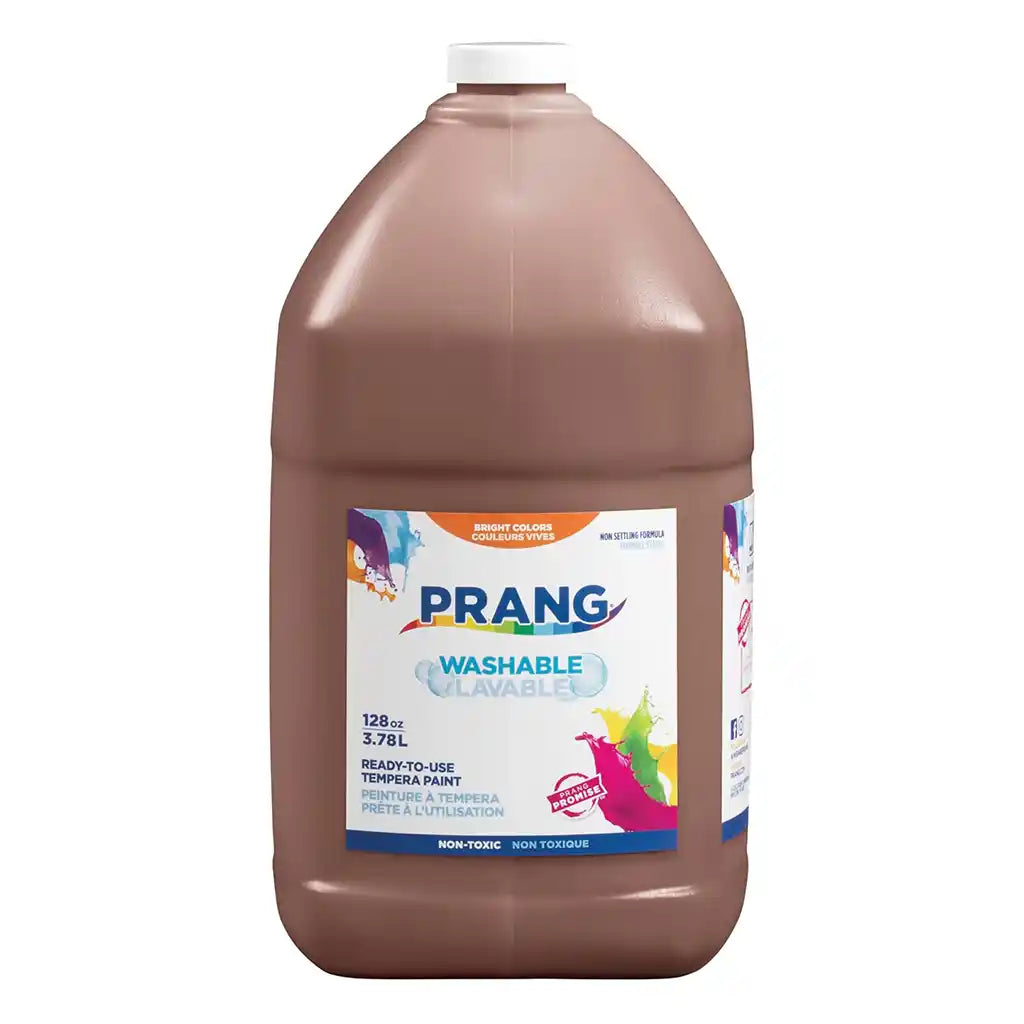 Prang Washable Tempera Paint 1 Gallon, Brown