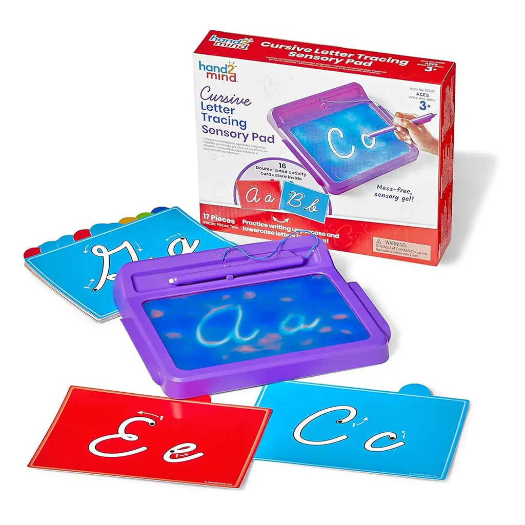 Cursive Letter Tracing Sensory Pad