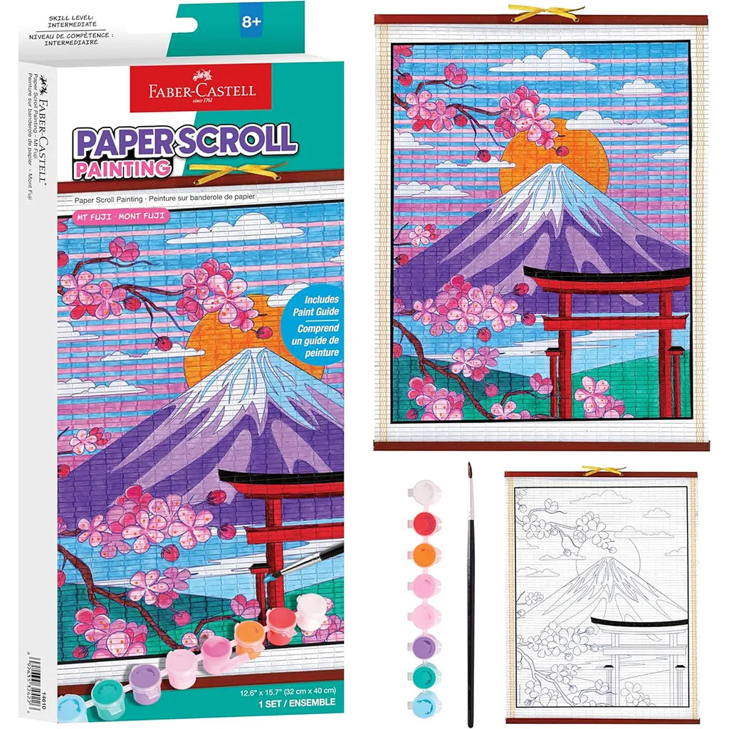 Paper Scroll Painting Mount Fuji