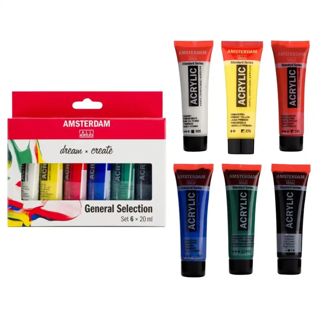 Amsterdam Acrylic Sets 6 x 120ml, Mixing