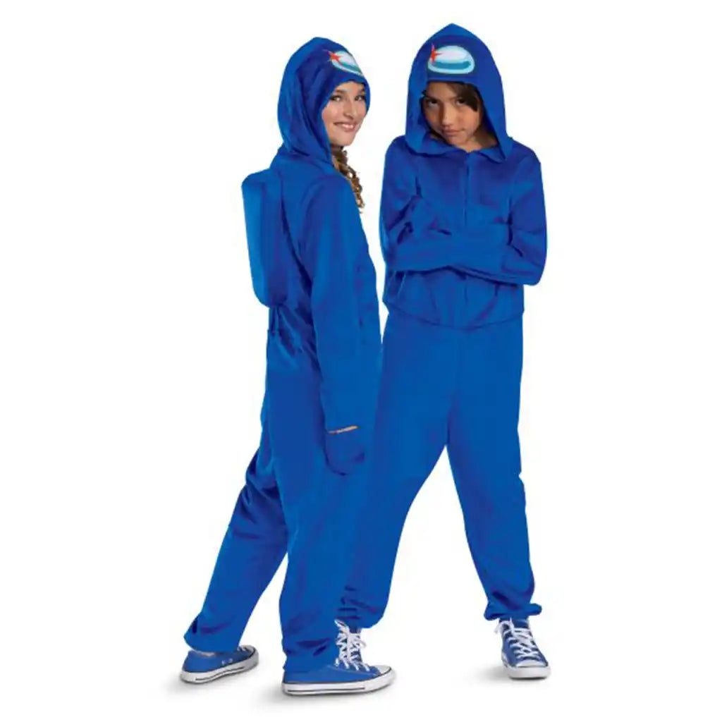Blue Impostor Hooded Jumpsuit Classic Costume