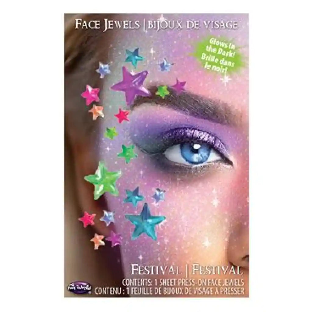 Glow-in-the-Dark Face Jewels