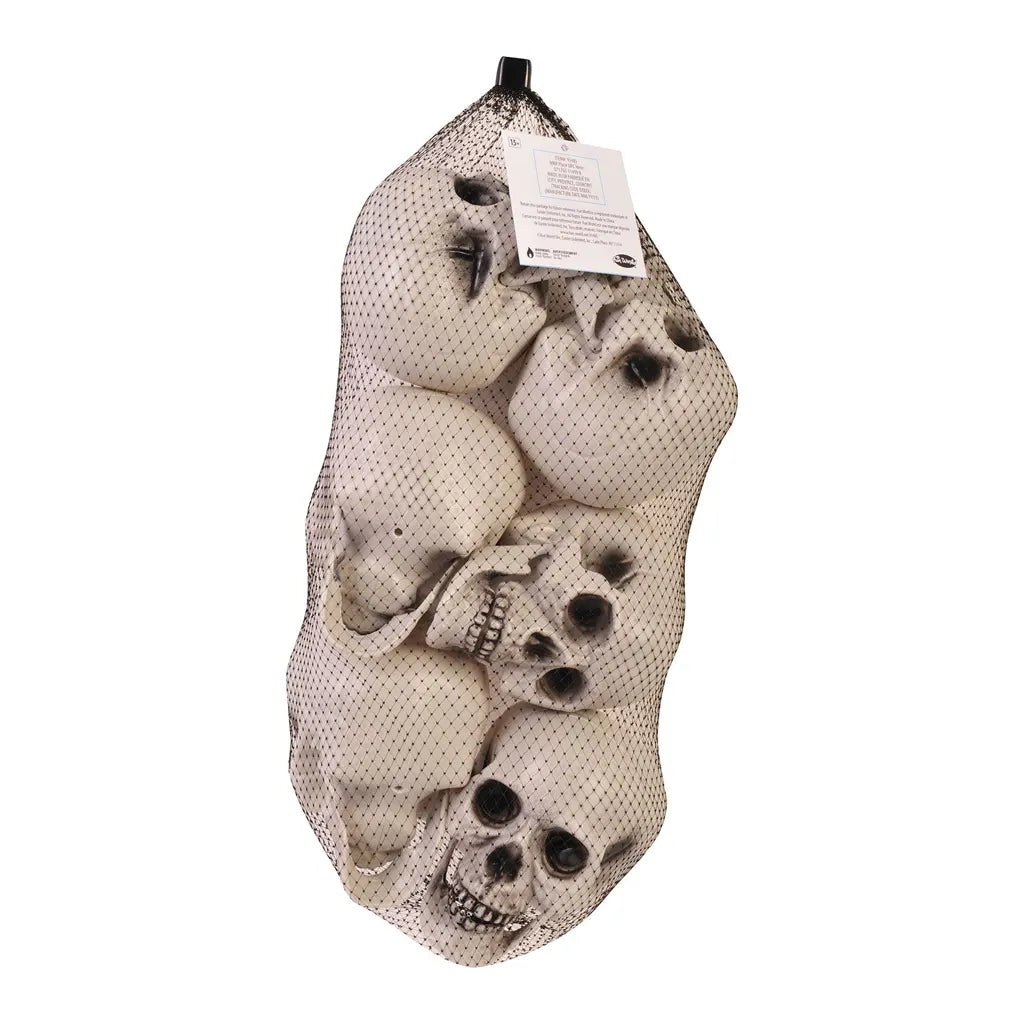 Bag O' Skulls with Moving Jaw, 6pkg