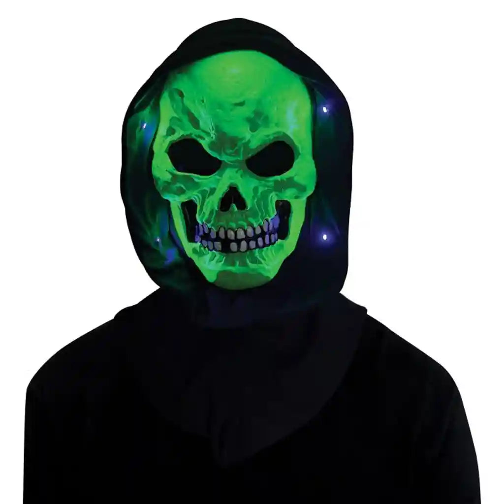 Black Light Horror Mask Green