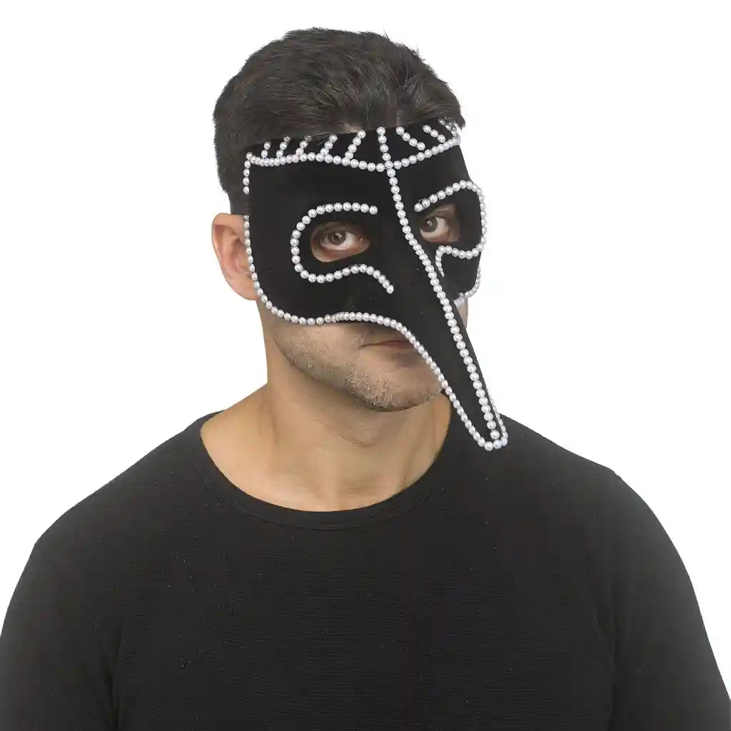 Pearl Accent Venetian Mask