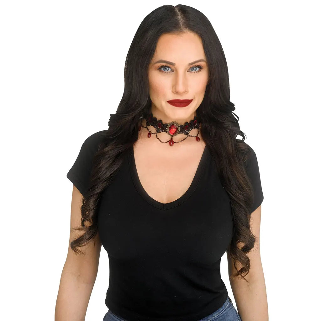 Velour Ribbon Choker