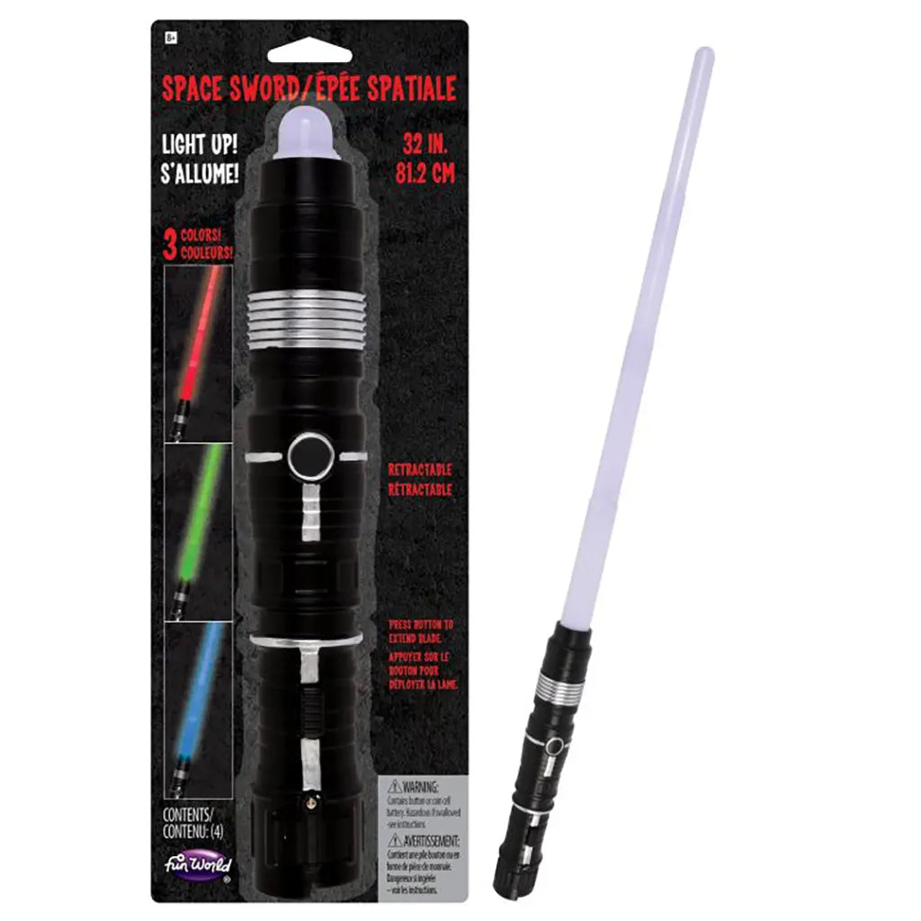 Glovelete White 32in Retractable LU Space Sword