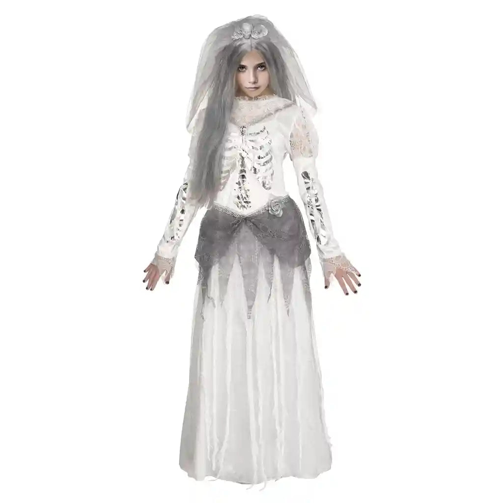 Ghostly Bride Child Costume, Small 4 to 6