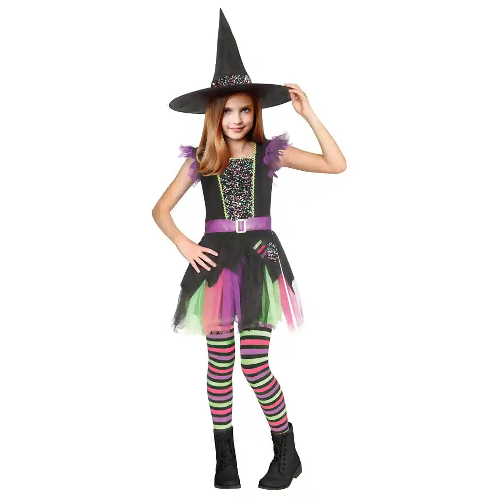 Rainbow Witch Child Costume