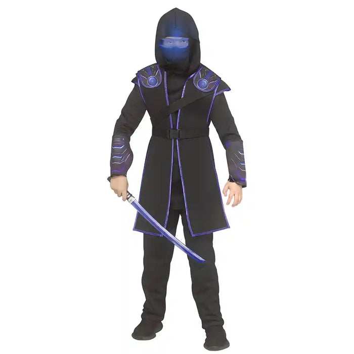Blue Cyber Ninja Child Costume, Medium 8 to 10