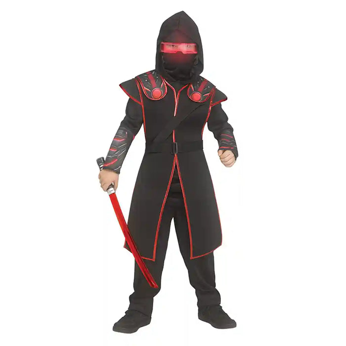 Red Cyber Ninja Child Costume, Small 4 to 6