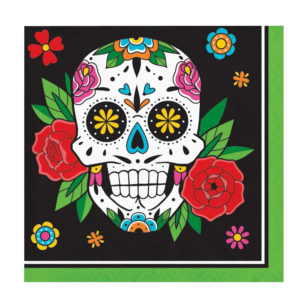 Skelebration Beverage Napkin 16ct 2Ply