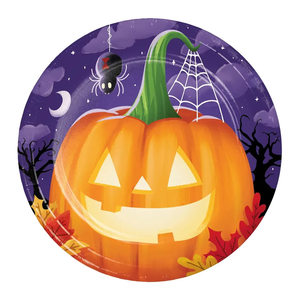 Perfectly Pumpkin Plate 7in 8ct