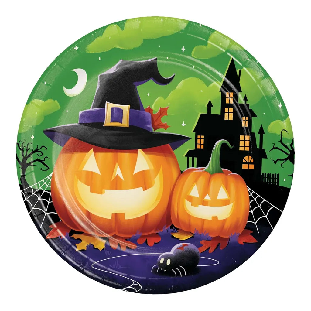 Perfectly Pumpkin Plate 9in 8ct