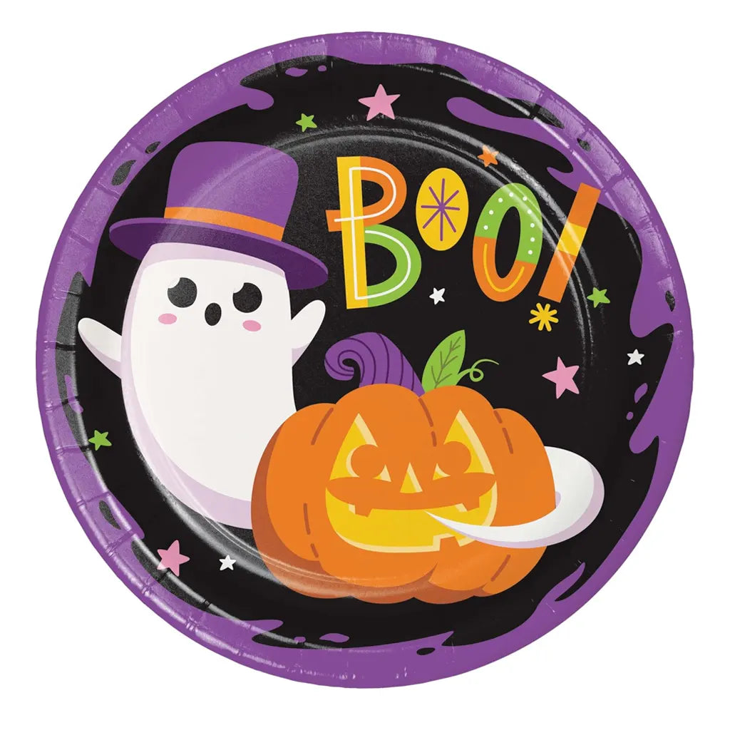 Glowing Ghouls Plate 9in 8ct