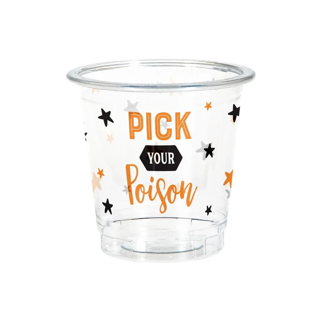 Halloween Plastic Shot Glass 8ct 2oz