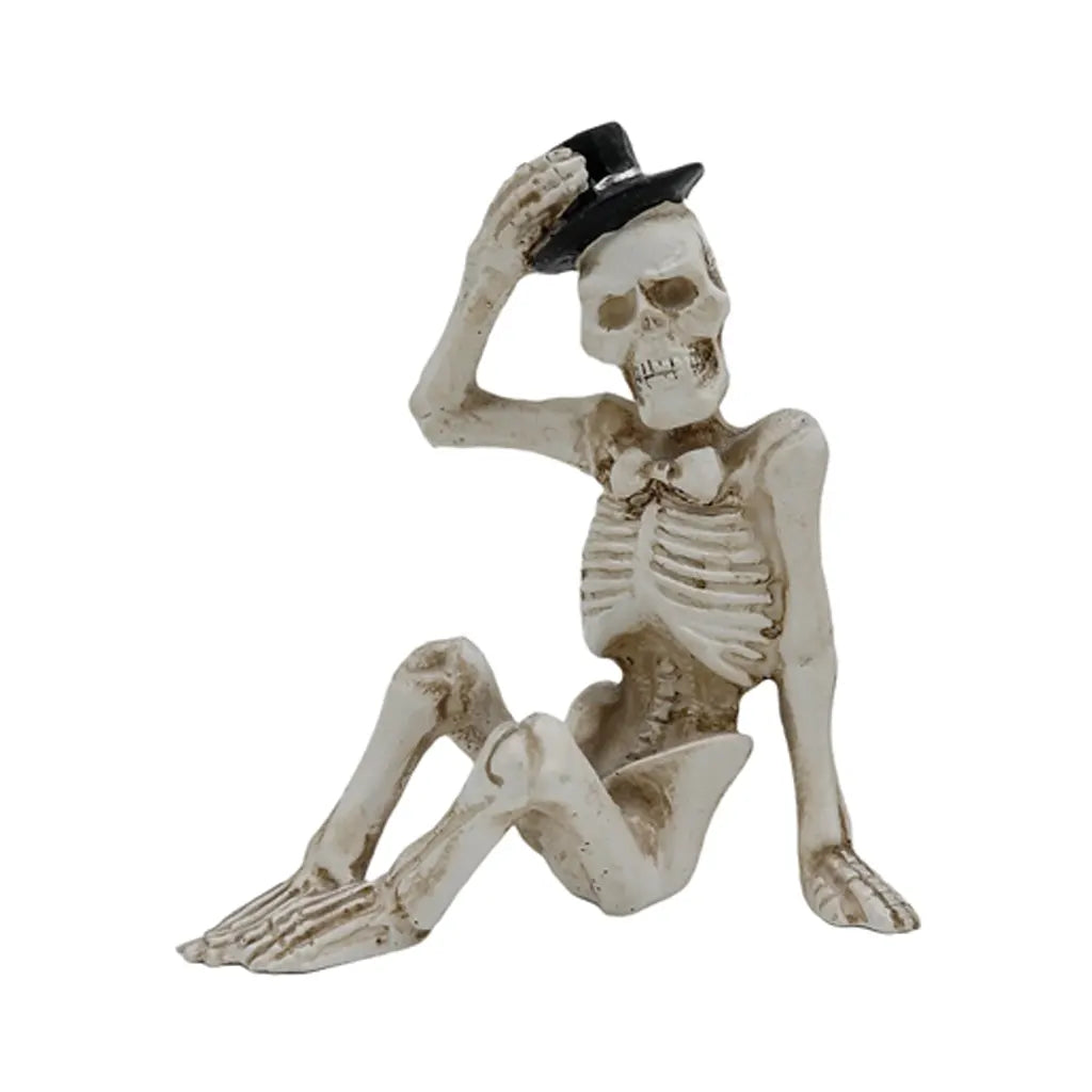 Resin Mini Skeletons with Hats