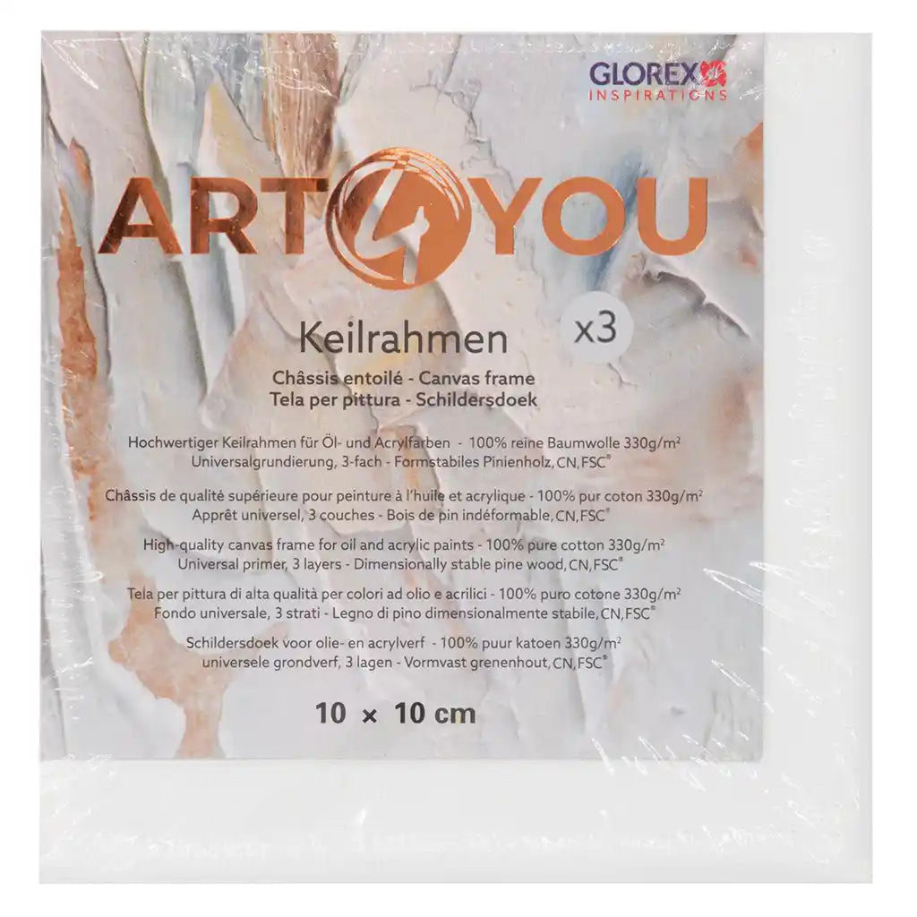 Canvas Frame 3pcs 1.7cm 10x10 330g/M2 Pine