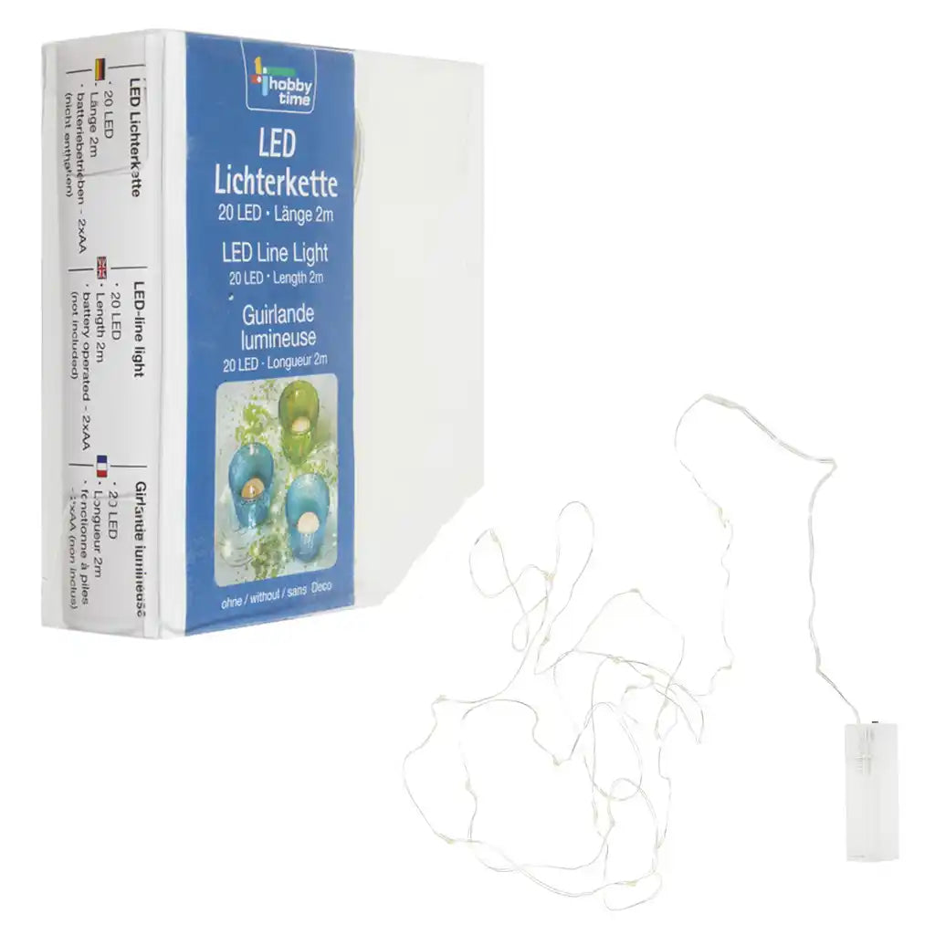 Light Garland 20 Lights for 2xAA 2m
