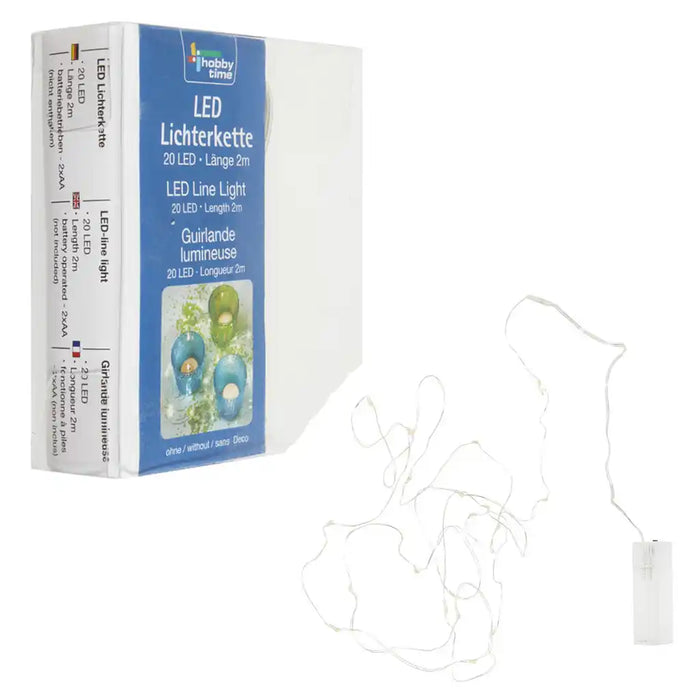 Light Garland 20 Lights for 2xAA 2m