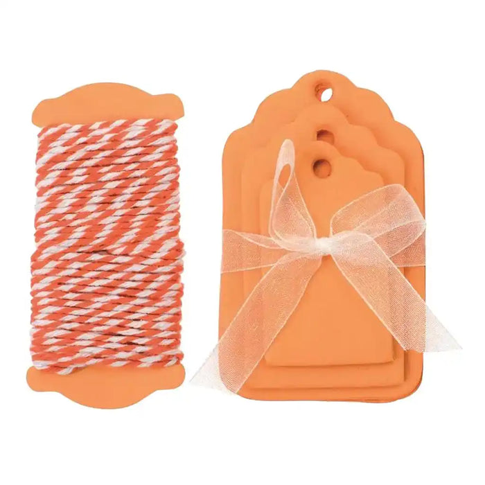 Papper Labels 15pcs 5-8x3-5cm, orange
