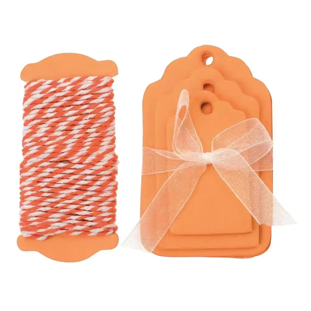 Papper Labels 15pcs 5-8x3-5cm, orange