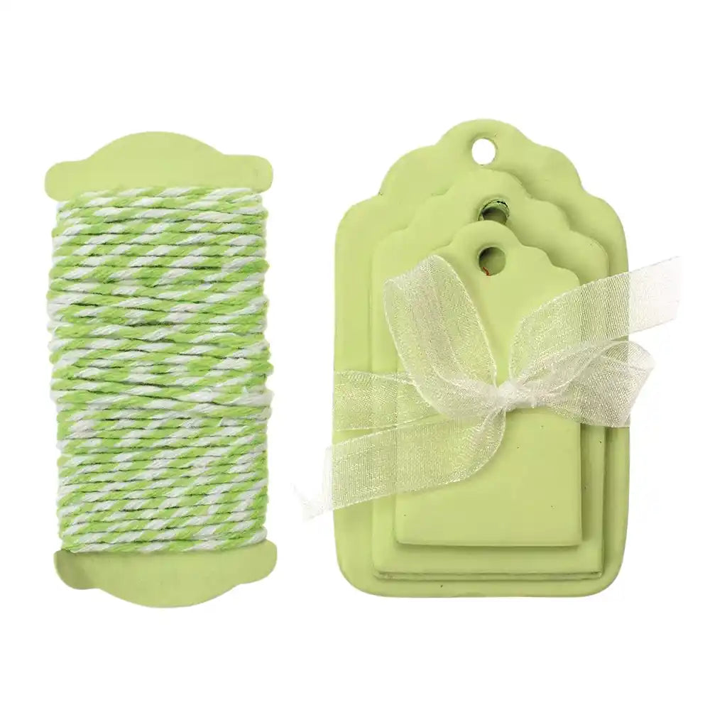 Papper Labels 15pcs 5-8x3-5cm, Light Green