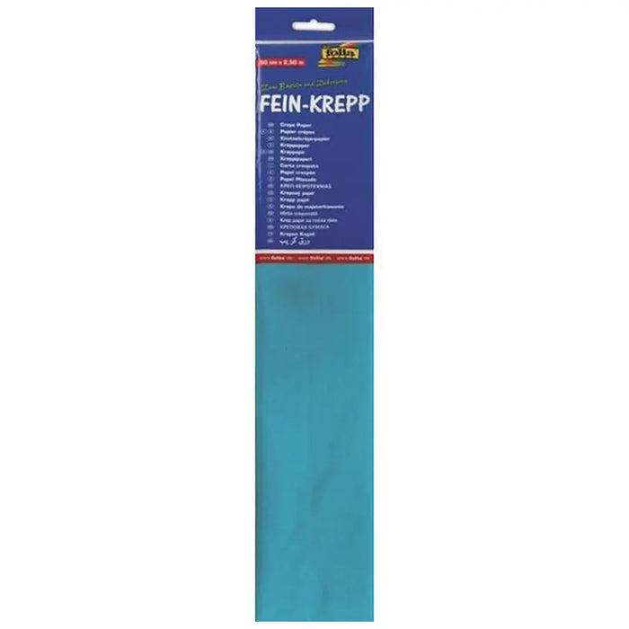 Crape Paper Light Blue 32g/m2 50x250cm, 1 Roll