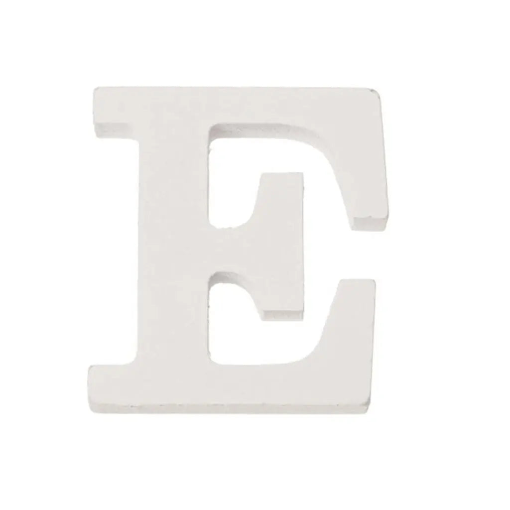 Letter E MDF 5.5x0.9cm 1pc