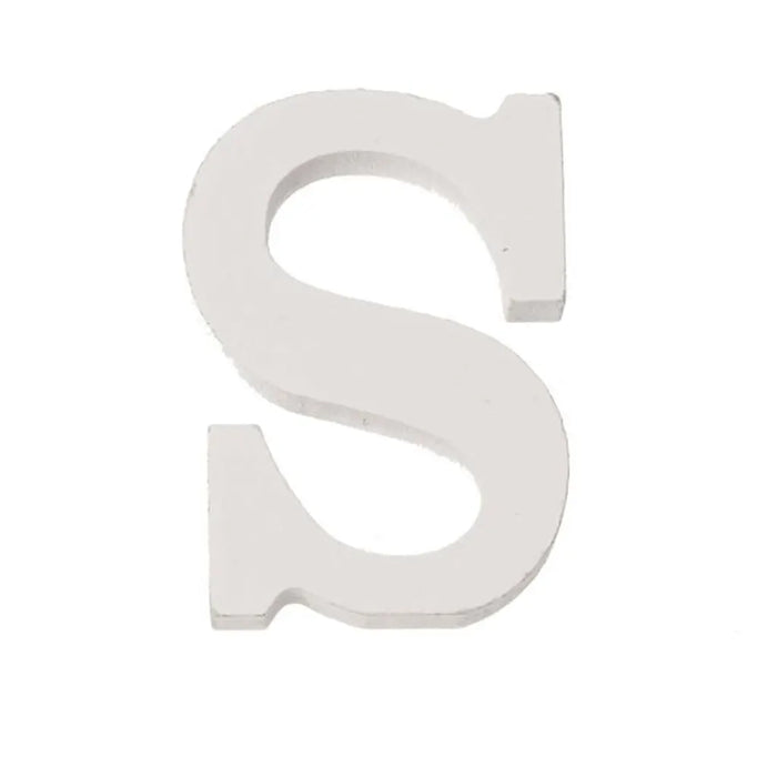 Letter S MDF 5.5x0.9cm 1pc