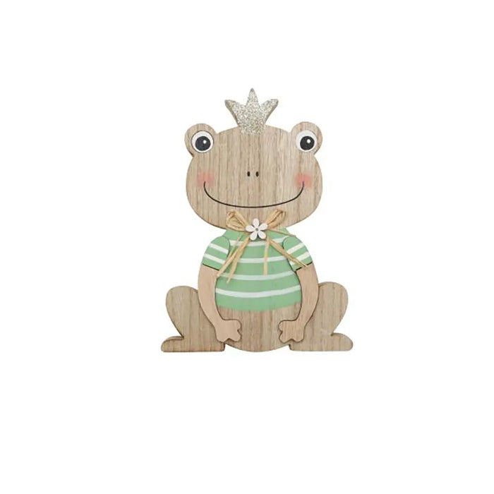Frog. Mdf, Green 12x18x2cm