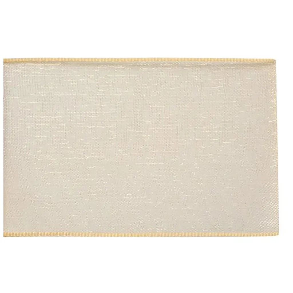 Organza ribbon 10mm 10m Cream