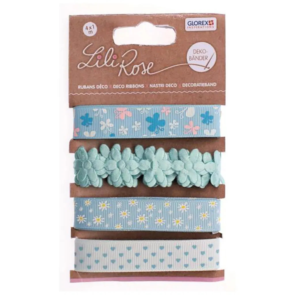 Deco Ribbon 4x100cm Blue