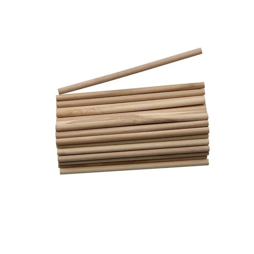 Round Sticks 6x135mm 30pcs Natural