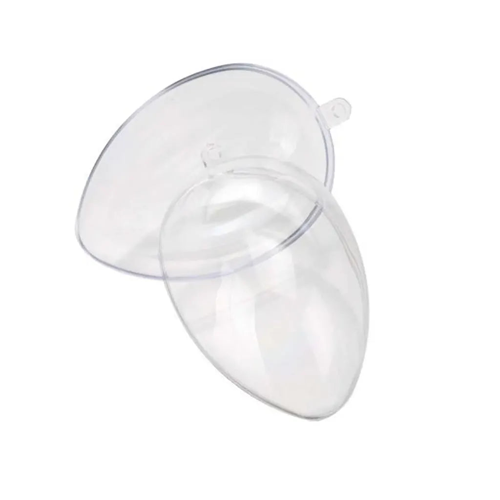 Separable Plastic Egg 8cm Transparent